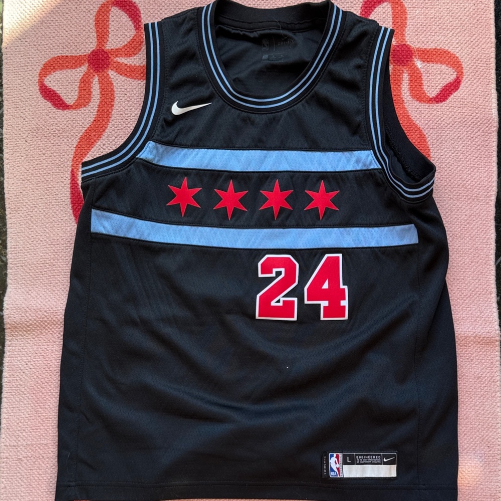 NBA Black and Red Kids Jersey